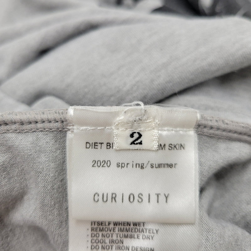 【中古品】【メンズ】 DIET BUTCHER SLIM SKIN ダイエットブッチャースリムスキン ×KOSUKE KAWAMURA×BRING LIMITED EDITION SS TEE 限定版 Tシャツ トップス 半袖 141-250805-rk-10-izu サイズ：2 カラー：グレー 万代Net店