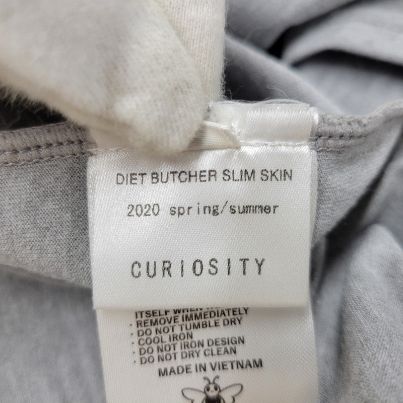 【中古品】【メンズ】 DIET BUTCHER SLIM SKIN ダイエットブッチャースリムスキン ×KOSUKE KAWAMURA×BRING LIMITED EDITION SS TEE 限定版 Tシャツ トップス 半袖 141-250805-rk-10-izu サイズ：2 カラー：グレー 万代Net店