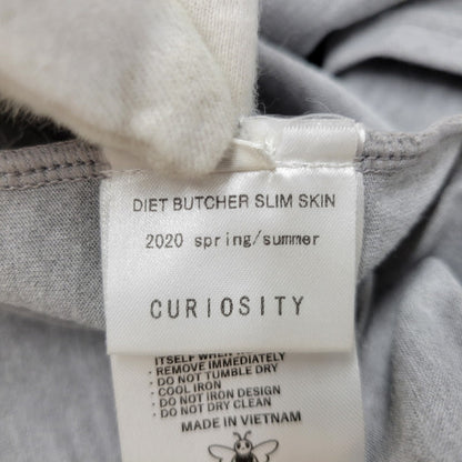 【中古品】【メンズ】 DIET BUTCHER SLIM SKIN ダイエットブッチャースリムスキン ×KOSUKE KAWAMURA×BRING LIMITED EDITION SS TEE 限定版 Tシャツ トップス 半袖 141-250805-rk-10-izu サイズ：2 カラー：グレー 万代Net店