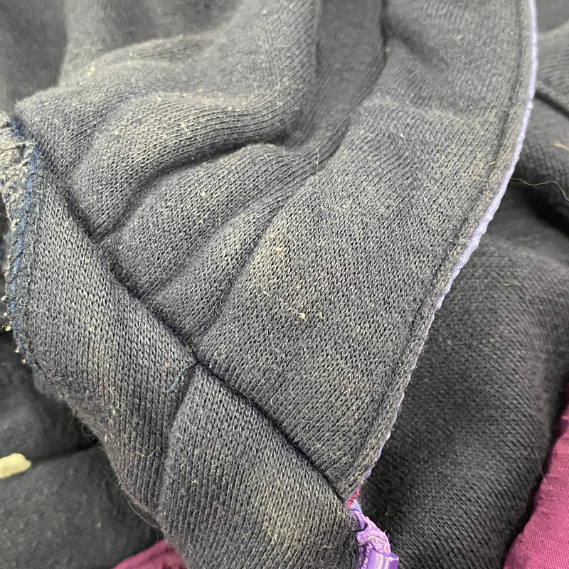 【中古品】【メンズ】 OLD ADIDAS オールド アディダス HALF ZIP HOODIE ハーフジップ フーディ パーカー 長袖 トップス 146-250806-as-36-izu サイズ：F 174 カラー：ネイビー×パープル 万代Net店