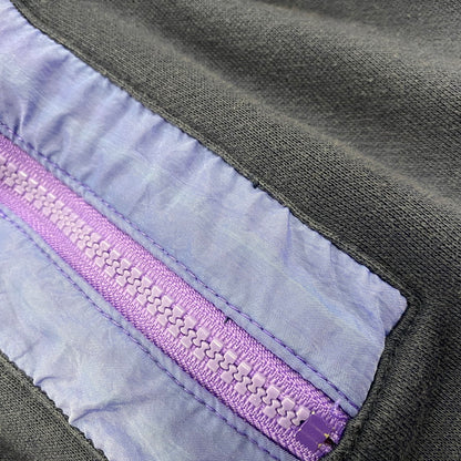 【中古品】【メンズ】 OLD ADIDAS オールド アディダス HALF ZIP HOODIE ハーフジップ フーディ パーカー 長袖 トップス 146-250806-as-36-izu サイズ：F 174 カラー：ネイビー×パープル 万代Net店