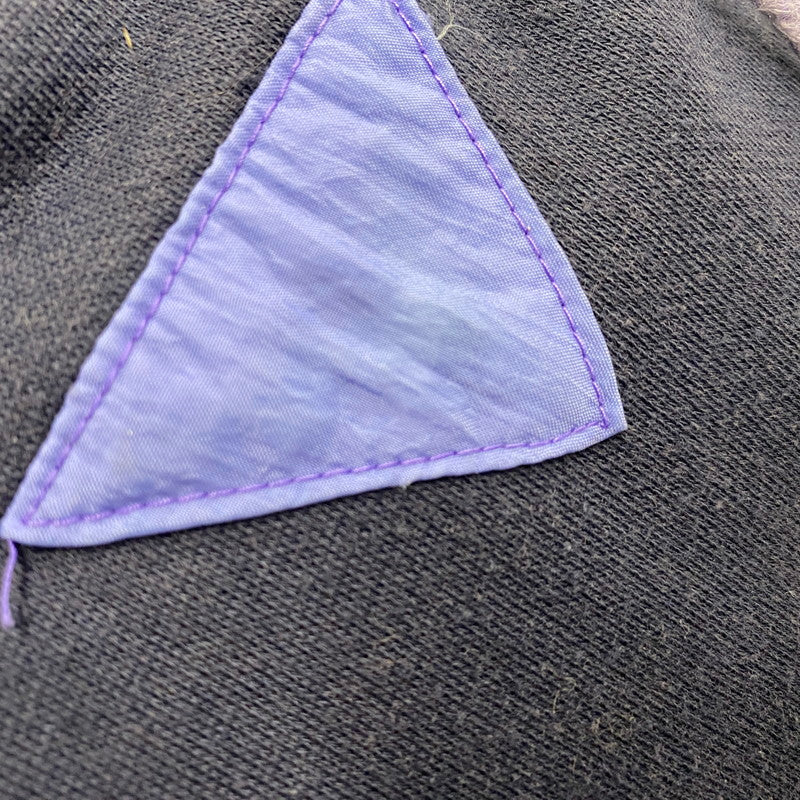 【中古品】【メンズ】 OLD ADIDAS オールド アディダス HALF ZIP HOODIE ハーフジップ フーディ パーカー 長袖 トップス 146-250806-as-36-izu サイズ：F 174 カラー：ネイビー×パープル 万代Net店