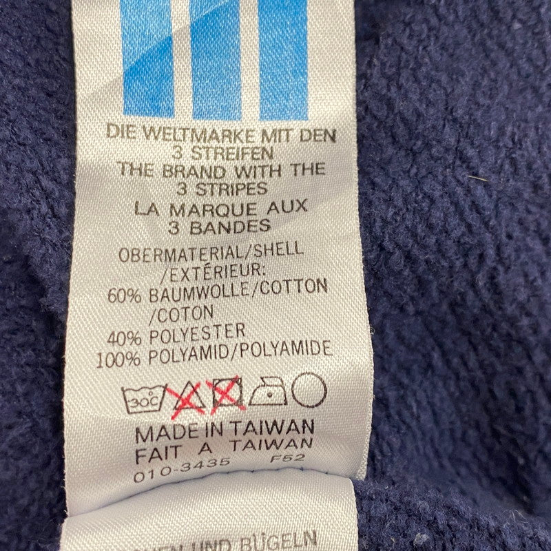 【中古品】【メンズ】 OLD ADIDAS オールド アディダス HALF ZIP HOODIE ハーフジップ フーディ パーカー 長袖 トップス 146-250806-as-36-izu サイズ：F 174 カラー：ネイビー×パープル 万代Net店