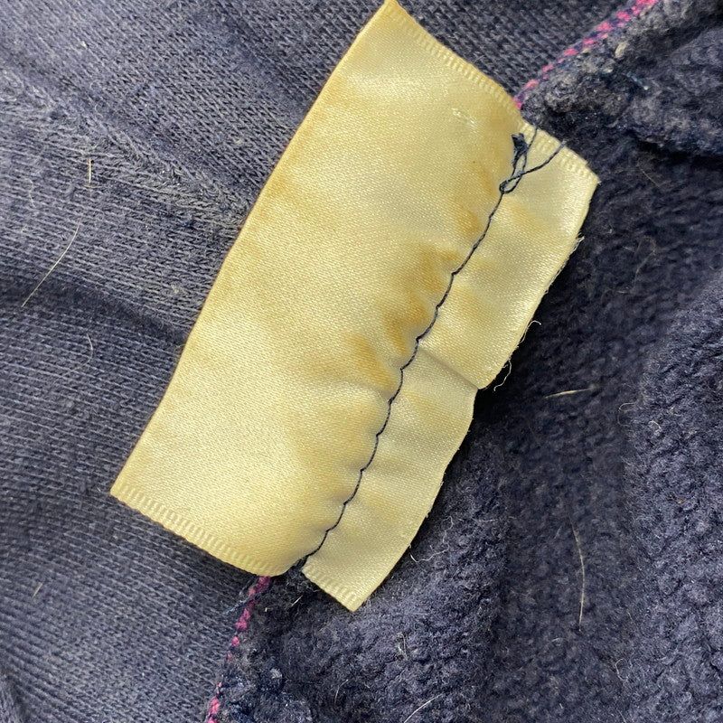 【中古品】【メンズ】 OLD ADIDAS オールド アディダス HALF ZIP HOODIE ハーフジップ フーディ パーカー 長袖 トップス 146-250806-as-36-izu サイズ：F 174 カラー：ネイビー×パープル 万代Net店