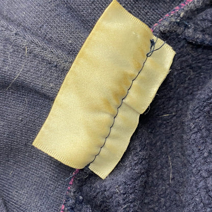 【中古品】【メンズ】 OLD ADIDAS オールド アディダス HALF ZIP HOODIE ハーフジップ フーディ パーカー 長袖 トップス 146-250806-as-36-izu サイズ：F 174 カラー：ネイビー×パープル 万代Net店