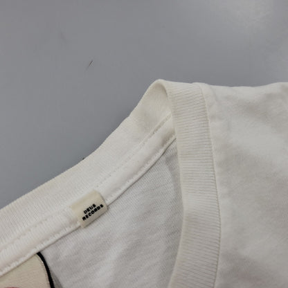 【中古品】【メンズ】 DEUS EX MACHINA デウス・エクス・マキナ RECORDS LS TEE Tシャツ トップス 長袖 ロンT 142-250805-rk-11-izu サイズ：M カラー：ホワイト 万代Net店