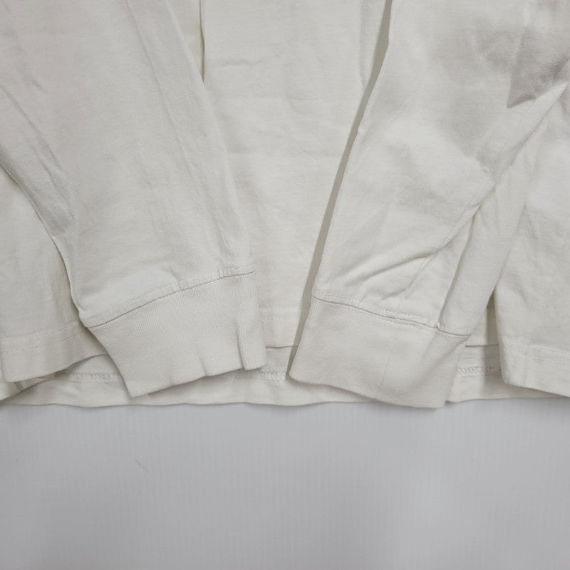 【中古品】【メンズ】 DEUS EX MACHINA デウス・エクス・マキナ RECORDS LS TEE Tシャツ トップス 長袖 ロンT 142-250805-rk-11-izu サイズ：M カラー：ホワイト 万代Net店