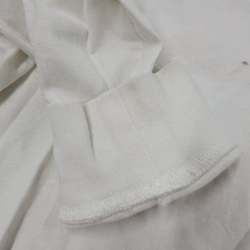 【中古品】【メンズ】 DEUS EX MACHINA デウス・エクス・マキナ RECORDS LS TEE Tシャツ トップス 長袖 ロンT 142-250805-rk-11-izu サイズ：M カラー：ホワイト 万代Net店