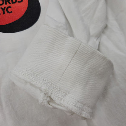 【中古品】【メンズ】 DEUS EX MACHINA デウス・エクス・マキナ RECORDS LS TEE Tシャツ トップス 長袖 ロンT 142-250805-rk-11-izu サイズ：M カラー：ホワイト 万代Net店