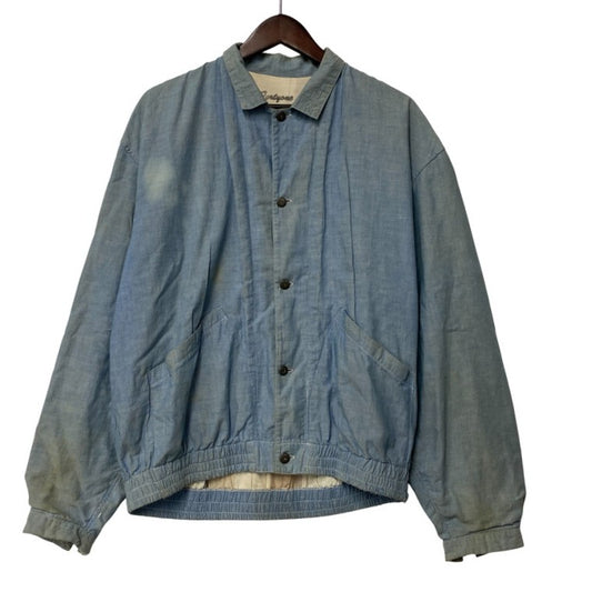 【現状渡し品】【メンズ】 USED CHAMBRAY WORK JACKET シャンブレー ワークジャケット 146-250807-as-25-izu サイズ：F カラー：ブルー 万代Net店