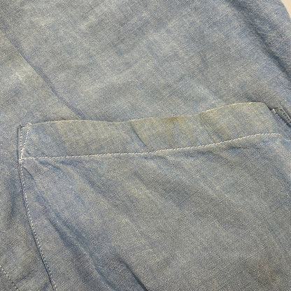 【現状渡し品】【メンズ】 USED CHAMBRAY WORK JACKET シャンブレー ワークジャケット 146-250807-as-25-izu サイズ：F カラー：ブルー 万代Net店