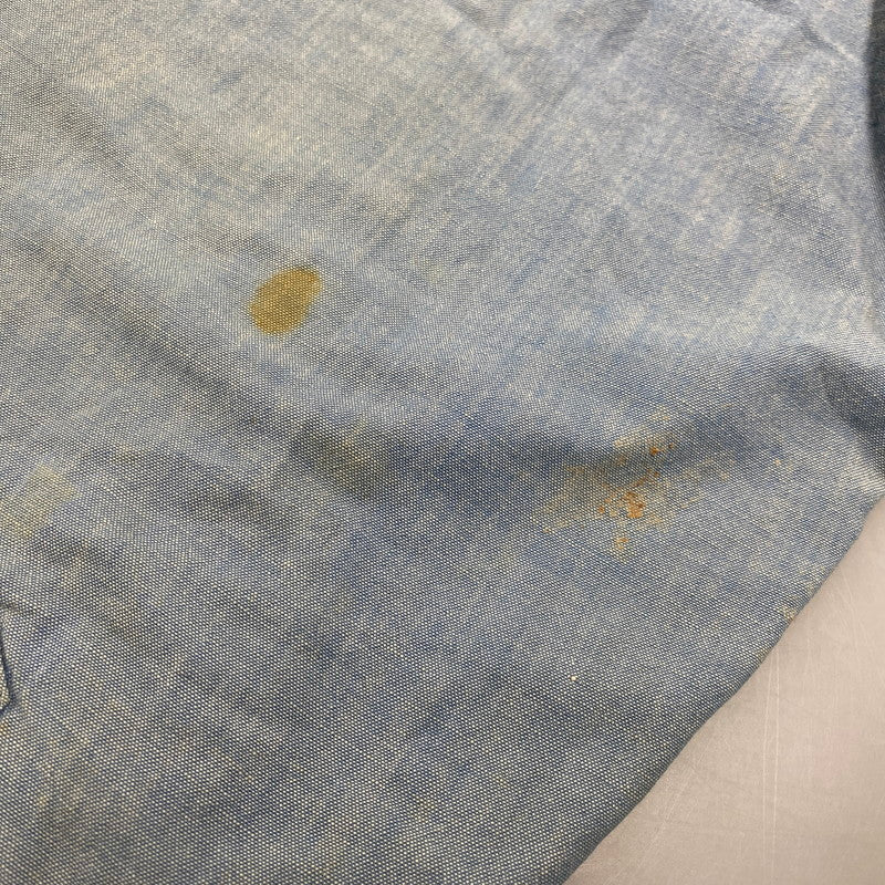 【現状渡し品】【メンズ】 USED CHAMBRAY WORK JACKET シャンブレー ワークジャケット 146-250807-as-25-izu サイズ：F カラー：ブルー 万代Net店