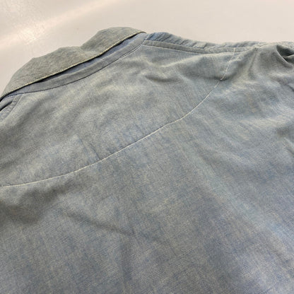 【現状渡し品】【メンズ】 USED CHAMBRAY WORK JACKET シャンブレー ワークジャケット 146-250807-as-25-izu サイズ：F カラー：ブルー 万代Net店