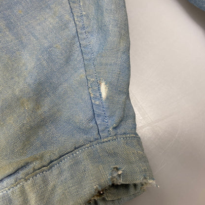 【現状渡し品】【メンズ】 USED CHAMBRAY WORK JACKET シャンブレー ワークジャケット 146-250807-as-25-izu サイズ：F カラー：ブルー 万代Net店