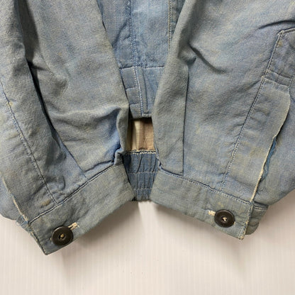 【現状渡し品】【メンズ】 USED CHAMBRAY WORK JACKET シャンブレー ワークジャケット 146-250807-as-25-izu サイズ：F カラー：ブルー 万代Net店