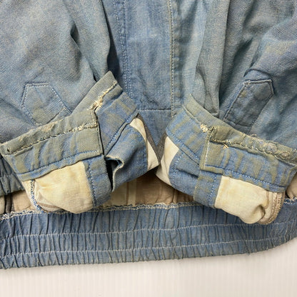 【現状渡し品】【メンズ】 USED CHAMBRAY WORK JACKET シャンブレー ワークジャケット 146-250807-as-25-izu サイズ：F カラー：ブルー 万代Net店