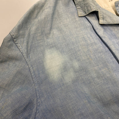 【現状渡し品】【メンズ】 USED CHAMBRAY WORK JACKET シャンブレー ワークジャケット 146-250807-as-25-izu サイズ：F カラー：ブルー 万代Net店