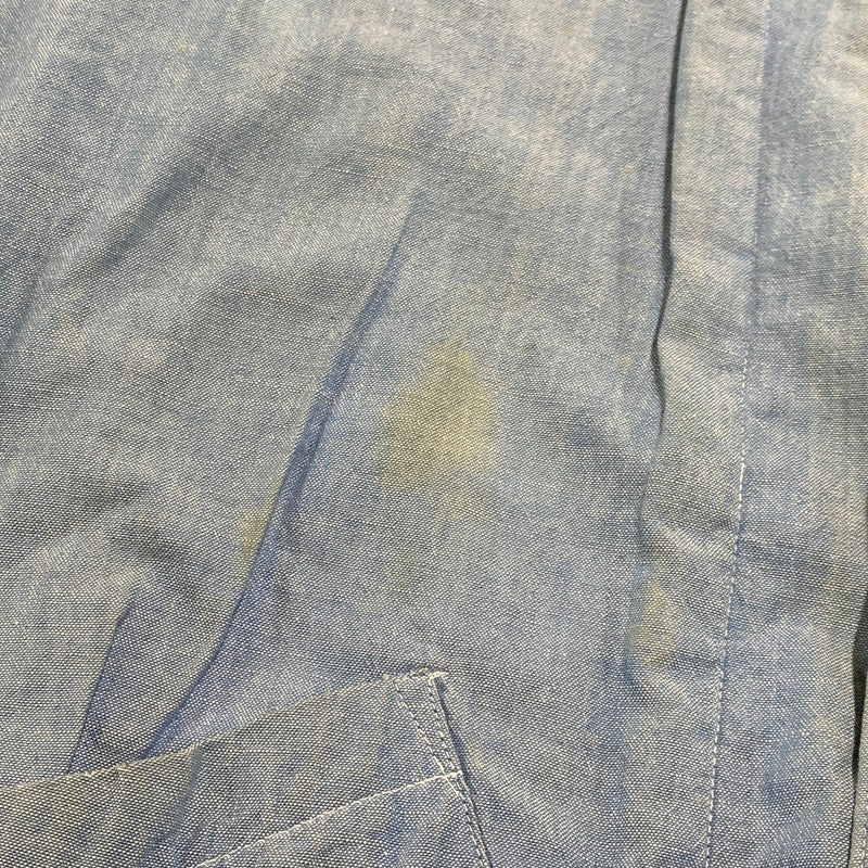 【現状渡し品】【メンズ】 USED CHAMBRAY WORK JACKET シャンブレー ワークジャケット 146-250807-as-25-izu サイズ：F カラー：ブルー 万代Net店