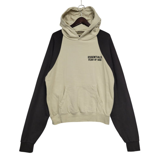 【中古品】【メンズ】 FOG ESSENTIALS フィアオブゴッド エッセンシャルズ RAGLAN SLEEVE HODDED SWEATSHIRT ラグランスリーブフーデッドスウェットシャツ トップス パーカー 長袖 142-250804-ma-03-izu サイズ：14/16 カラー：BEIGE 万代Net店