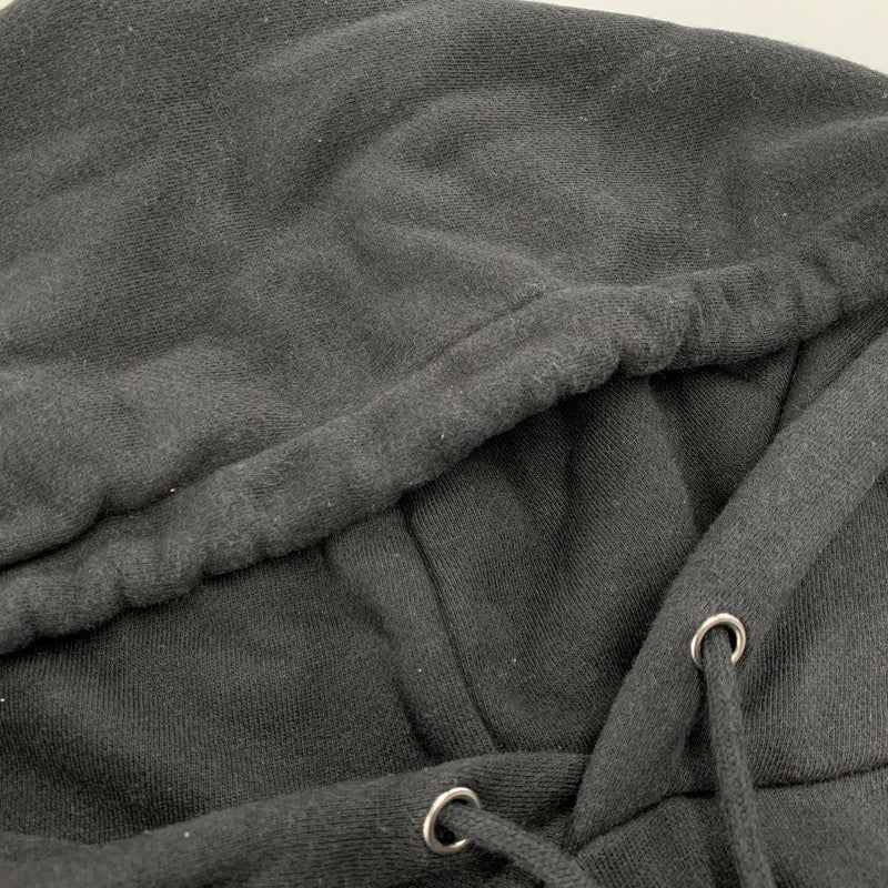 【中古品】【メンズ】 EXAMPLE エグザンプル GOD BLESS YOU ゴッド ブレス ユー BIG PRINT ビッグ プリント HOODED フーデッド SWEATSHIRT スウェットシャツ トップス パーカー 142-250806-ya-05-izu サイズ：XXL カラー：BLACK 万代Net店