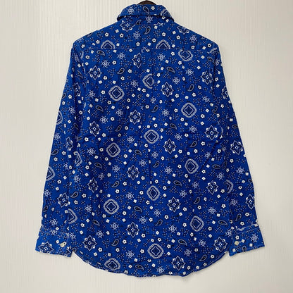 【中古品】【メンズ】 SUGAR CANE シュガーケーン PAISLEY LS BD SHIRT ペイズリー ロングスリーブ ボタンダウン シャツ 長袖 トップス 145-250806-as-39-izu サイズ：M カラー：ブルー系 万代Net店