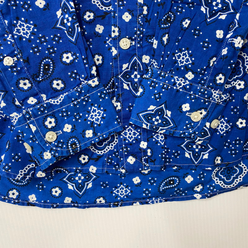 【中古品】【メンズ】 SUGAR CANE シュガーケーン PAISLEY LS BD SHIRT ペイズリー ロングスリーブ ボタンダウン シャツ 長袖 トップス 145-250806-as-39-izu サイズ：M カラー：ブルー系 万代Net店