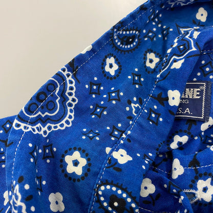 【中古品】【メンズ】 SUGAR CANE シュガーケーン PAISLEY LS BD SHIRT ペイズリー ロングスリーブ ボタンダウン シャツ 長袖 トップス 145-250806-as-39-izu サイズ：M カラー：ブルー系 万代Net店