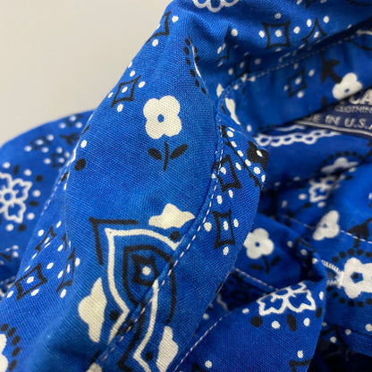 【中古品】【メンズ】 SUGAR CANE シュガーケーン PAISLEY LS BD SHIRT ペイズリー ロングスリーブ ボタンダウン シャツ 長袖 トップス 145-250806-as-39-izu サイズ：M カラー：ブルー系 万代Net店