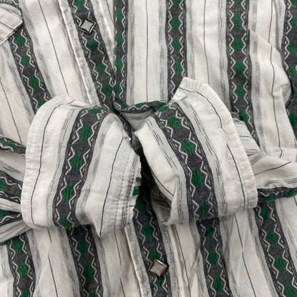 【中古品】【メンズ】 THE FLAT HEAD ザフラットヘッド STRIPE WESTERN LS SHIRT ストライプ ウエスタン ロングスリーブ シャツ 長袖 トップス 145-250806-as-40-izu サイズ：38 カラー：マルチカラー 万代Net店