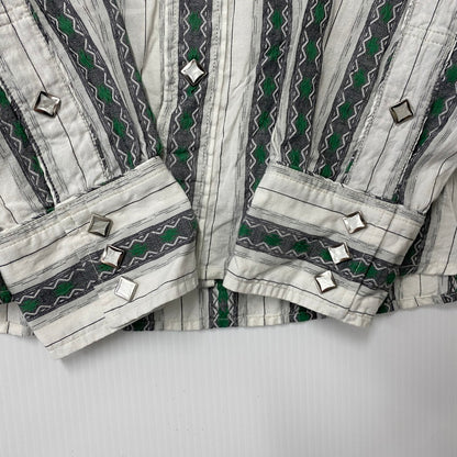 【中古品】【メンズ】 THE FLAT HEAD ザフラットヘッド STRIPE WESTERN LS SHIRT ストライプ ウエスタン ロングスリーブ シャツ 長袖 トップス 145-250806-as-40-izu サイズ：38 カラー：マルチカラー 万代Net店