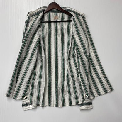 【中古品】【メンズ】 THE FLAT HEAD ザフラットヘッド STRIPE WESTERN LS SHIRT ストライプ ウエスタン ロングスリーブ シャツ 長袖 トップス 145-250806-as-40-izu サイズ：38 カラー：マルチカラー 万代Net店