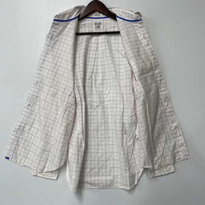 【中古品】【メンズ】 SUGAR CANE シュガーケーン LS SHIRT SC23256 ロングスリーブ シャツ 長袖 トップス 145-250806-as-42-izu サイズ：M カラー：ホワイト系 万代Net店