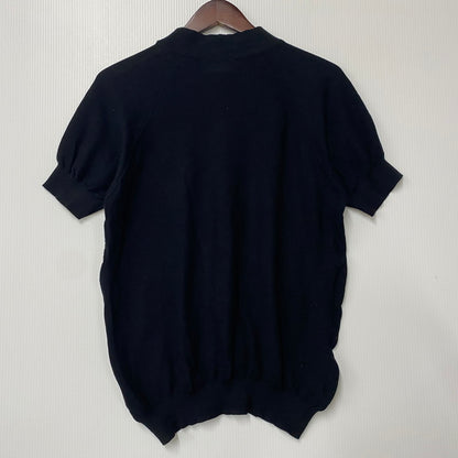 【中古品】【メンズ】 MARGARET HOWELL マーガレットハウエル × JOHN SMEDLEY ジョンスメドレー SS COTTON KNIT T-SHIRT 579-7160003 ショートスリーブ コットン ニット Tシャツ 半袖 トップス 141-250806-as-43-izu サイズ：M カラー：ブラック 万代Net店