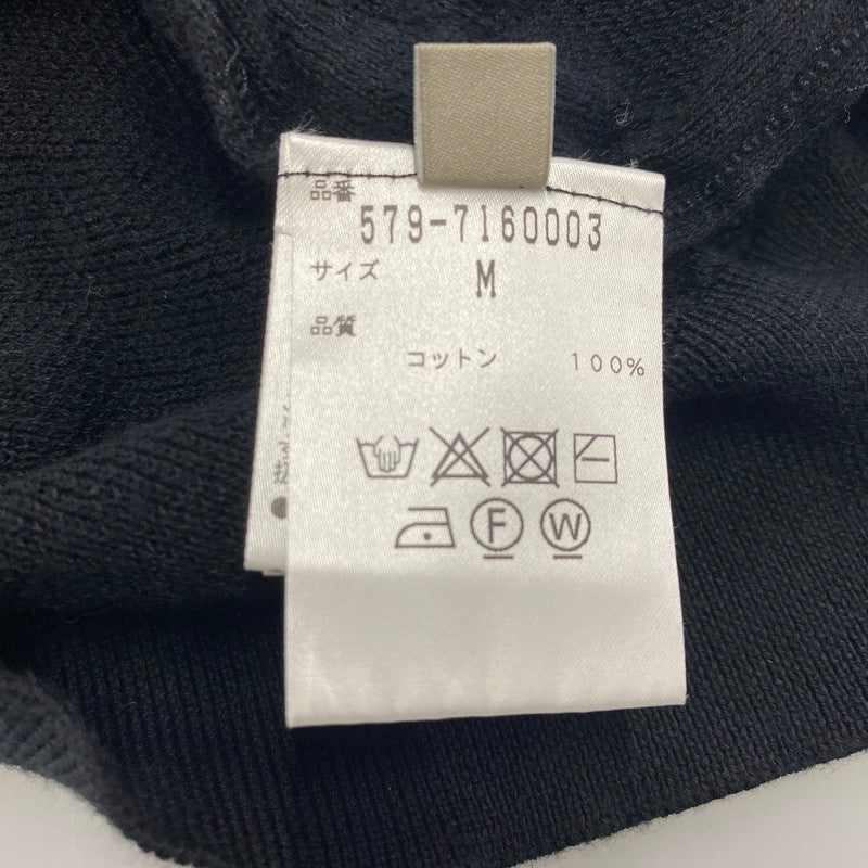 【中古品】【メンズ】 MARGARET HOWELL マーガレットハウエル × JOHN SMEDLEY ジョンスメドレー SS COTTON KNIT T-SHIRT 579-7160003 ショートスリーブ コットン ニット Tシャツ 半袖 トップス 141-250806-as-43-izu サイズ：M カラー：ブラック 万代Net店