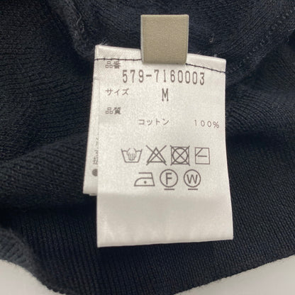 【中古品】【メンズ】 MARGARET HOWELL マーガレットハウエル × JOHN SMEDLEY ジョンスメドレー SS COTTON KNIT T-SHIRT 579-7160003 ショートスリーブ コットン ニット Tシャツ 半袖 トップス 141-250806-as-43-izu サイズ：M カラー：ブラック 万代Net店