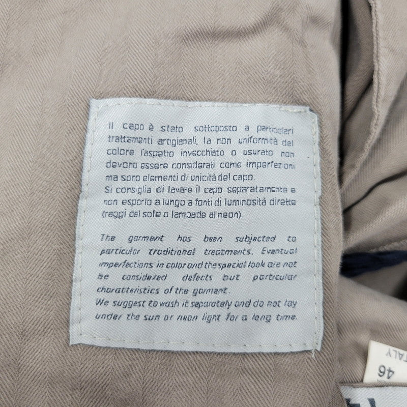 【中古品】【メンズ】 GERMANO ジェルマーノ PANTS 2147 パンツ イタリア製 ボトムス 152-250808-as-25-izu サイズ：46 カラー：カーキ 万代Net店