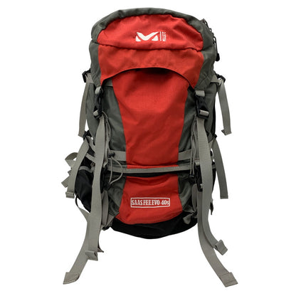【中古品】【メンズ/レディース】 MILLET ミレー MIS0113 SAAS FEEEVO 40S BACKPACK カバン リュック リュックサック バックパック 188-250807-rk-03-izu カラー：レッド×ブラック×グレー 万代Net店