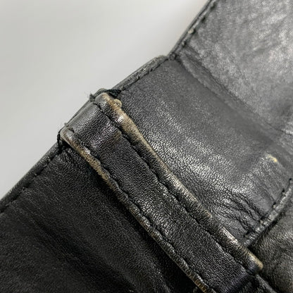 【中古品】【メンズ】 USED ユーズド LEATHER BIKER PANTS レザーバイカーパンツ ズボン ボトムス 156-250809-ma-11-izu サイズ：不明 カラー：ブラック 万代Net店