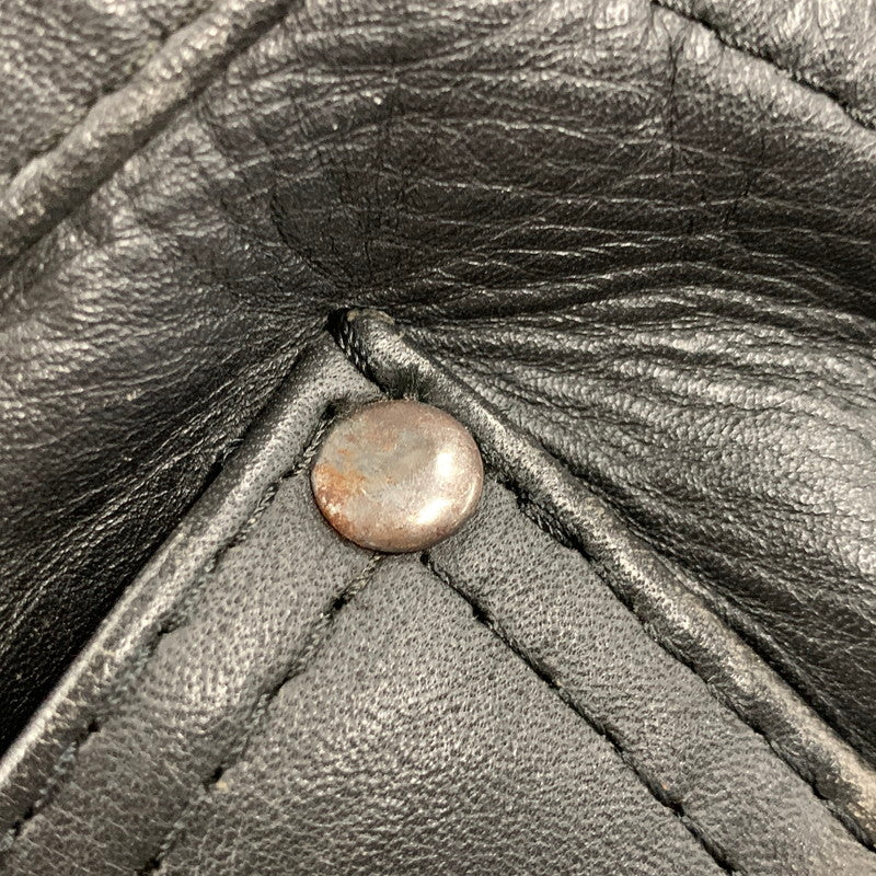 【中古品】【メンズ】 USED ユーズド LEATHER BIKER PANTS レザーバイカーパンツ ズボン ボトムス 156-250809-ma-11-izu サイズ：不明 カラー：ブラック 万代Net店