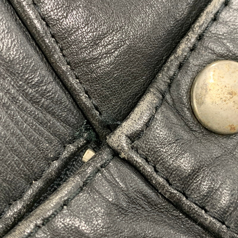 【中古品】【メンズ】 USED ユーズド LEATHER BIKER PANTS レザーバイカーパンツ ズボン ボトムス 156-250809-ma-11-izu サイズ：不明 カラー：ブラック 万代Net店