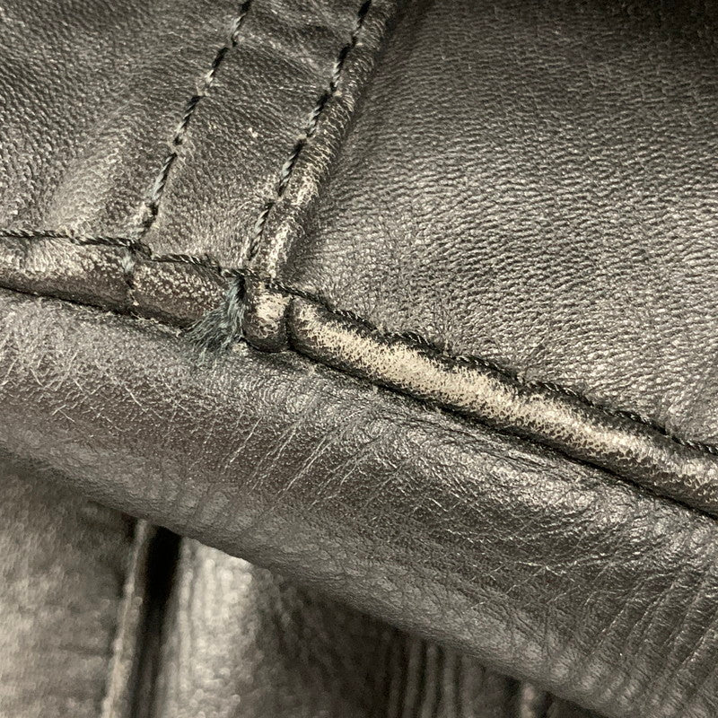 【中古品】【メンズ】 USED ユーズド LEATHER BIKER PANTS レザーバイカーパンツ ズボン ボトムス 156-250809-ma-11-izu サイズ：不明 カラー：ブラック 万代Net店