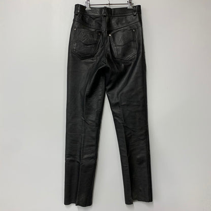 【中古品】【メンズ】 USED ユーズド LEATHER BIKER PANTS レザーバイカーパンツ ズボン ボトムス 156-250809-ma-11-izu サイズ：不明 カラー：ブラック 万代Net店
