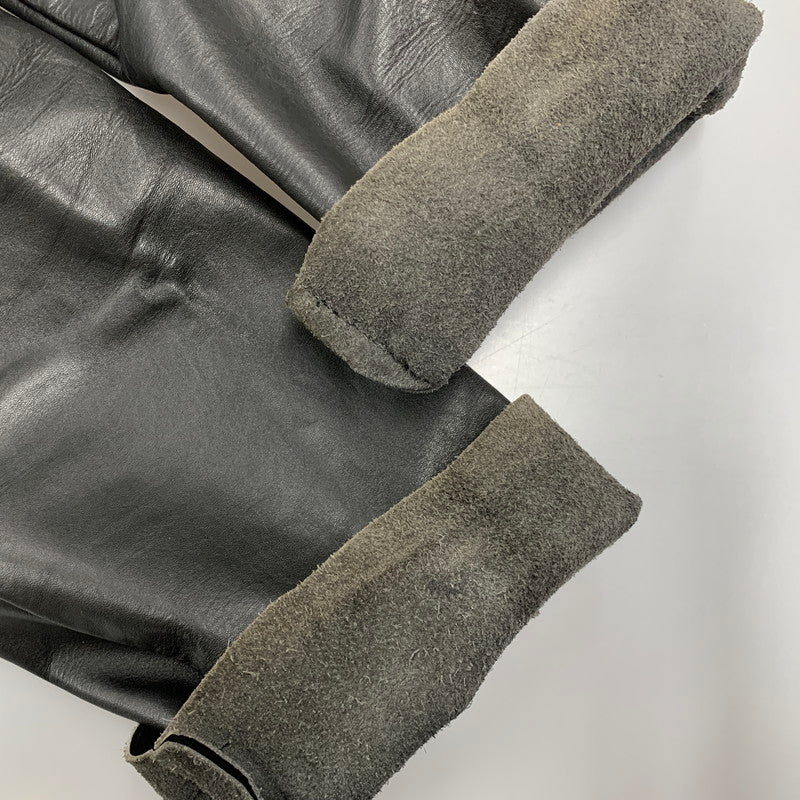 【中古品】【メンズ】 USED ユーズド LEATHER BIKER PANTS レザーバイカーパンツ ズボン ボトムス 156-250809-ma-11-izu サイズ：不明 カラー：ブラック 万代Net店