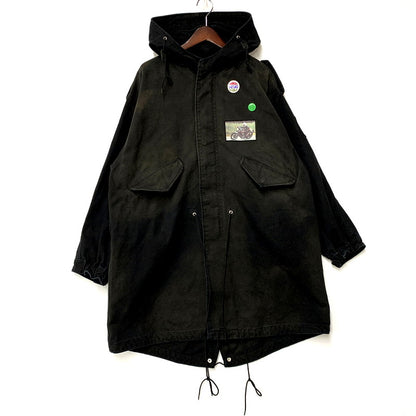 【中古品】RAF SIMONS ラフシモンズ 211-M710 21SS MEDIUM LENGTH PARKA　ミディアム レングス モッズコート 141-250805-rk-01-izu サイズ：44 カラー：ブラック 万代Net店
