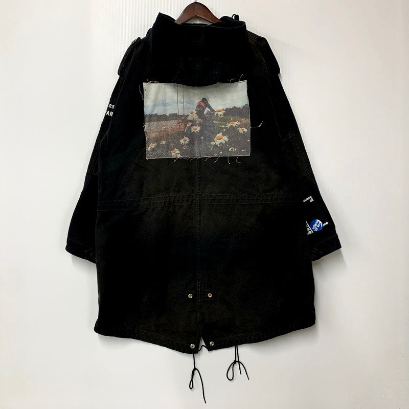 【中古品】RAF SIMONS ラフシモンズ 211-M710 21SS MEDIUM LENGTH PARKA　ミディアム レングス モッズコート 141-250805-rk-01-izu サイズ：44 カラー：ブラック 万代Net店