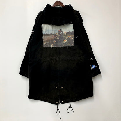 【中古品】RAF SIMONS ラフシモンズ 211-M710 21SS MEDIUM LENGTH PARKA　ミディアム レングス モッズコート 141-250805-rk-01-izu サイズ：44 カラー：ブラック 万代Net店