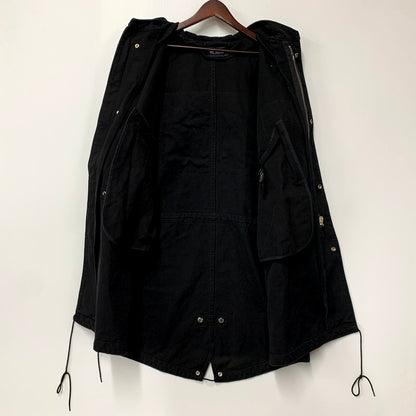 【中古品】RAF SIMONS ラフシモンズ 211-M710 21SS MEDIUM LENGTH PARKA　ミディアム レングス モッズコート 141-250805-rk-01-izu サイズ：44 カラー：ブラック 万代Net店