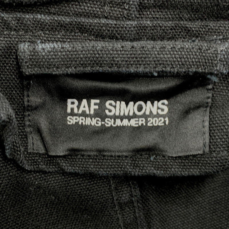 【中古品】RAF SIMONS ラフシモンズ 211-M710 21SS MEDIUM LENGTH PARKA　ミディアム レングス モッズコート 141-250805-rk-01-izu サイズ：44 カラー：ブラック 万代Net店