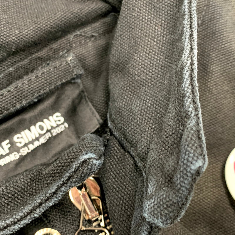 【中古品】RAF SIMONS ラフシモンズ 211-M710 21SS MEDIUM LENGTH PARKA　ミディアム レングス モッズコート 141-250805-rk-01-izu サイズ：44 カラー：ブラック 万代Net店