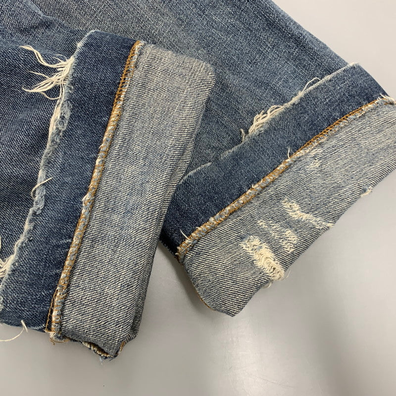 【中古品】【メンズ】 DOLCE&GABBANA ドルチェアンドガッバーナ G3S6CD G8309 CRASH DENIM PANTS クラッシュデニムパンツ ズボン ボトムス 152-250809-ma-14-izu サイズ：50 カラー：インディゴ 万代Net店